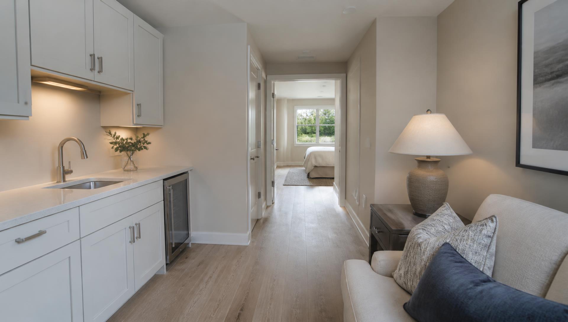 In-law suite addition interior built by DA Construction